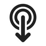 Double Tap Swipe Down SVG Icon